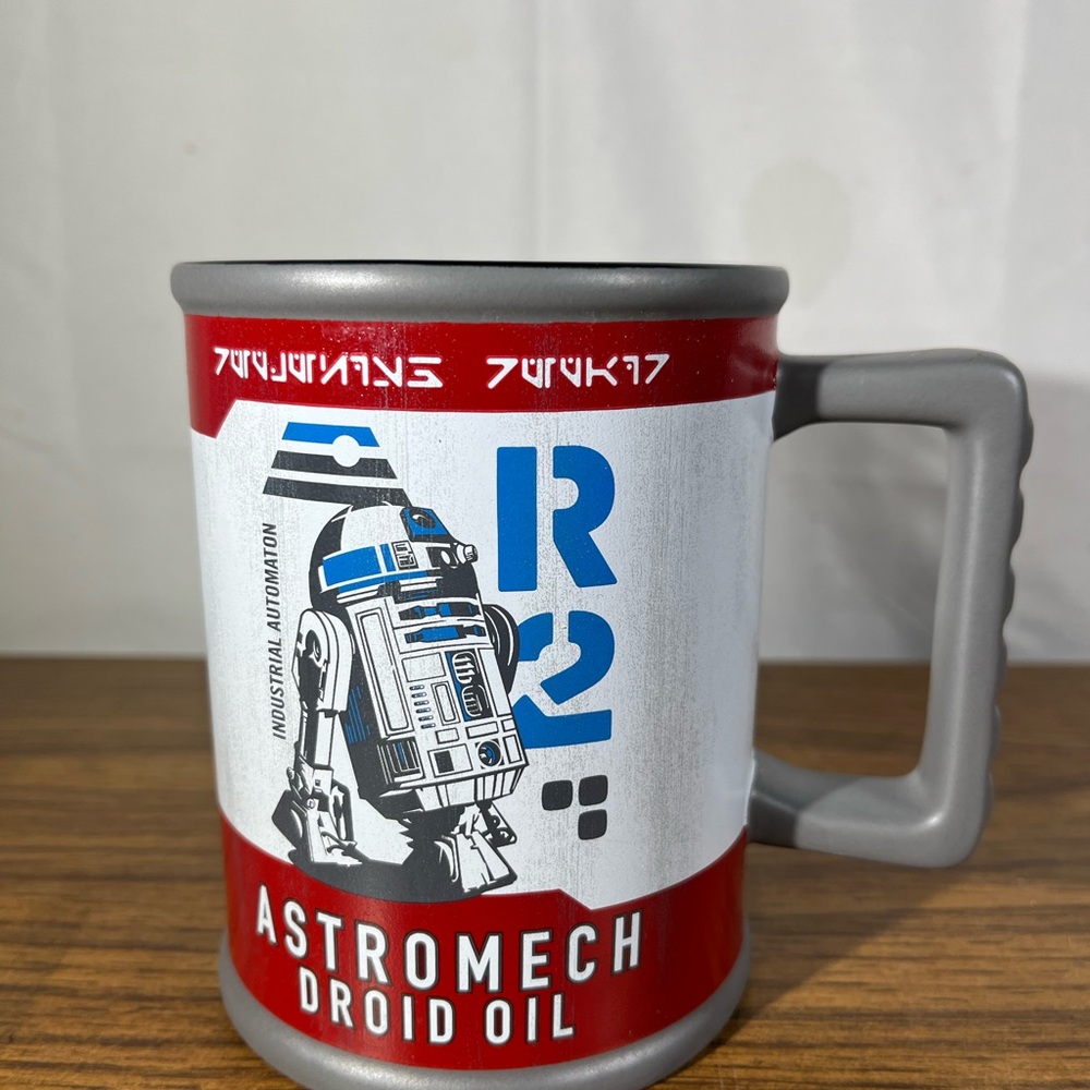 Disney Parks Star Wars Galaxy's Edge R2D2 Astromech Droid Oil Mug Red Whit Blue